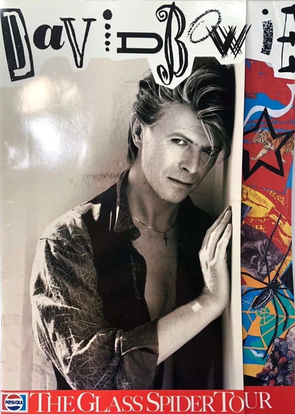 ミュージシャン DAVID BOWIE Glass Spider Tour Tee 1987s vintage 1987's DAVID BOWIE music tee “the glass spider tour