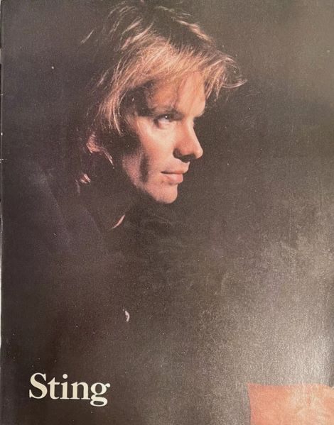 1987 Sting Nothing Like the Sun World Tour 87 88 Concert Program